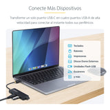 EAN 0065030912136 - StarTech.com H5C4A-USB-HUB hub de interfaz USB 3.2 Gen 1 (3.1 Gen 1) Type-C 5000 Mbit/s Negro imagen 12