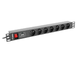 EAN 5901969414462 - Lanberg PDU-07E-0200-IEC-BK base múltiple 2 m 7 salidas AC Interior Negro imagen 1