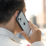 Woodcessories Funda Transparente Magsafe Iphone 15 Plus Blanco