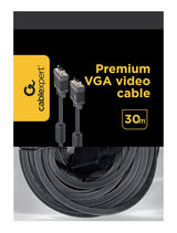 Gembird Cable Vga Con Ferrita M/M 30m Negro
