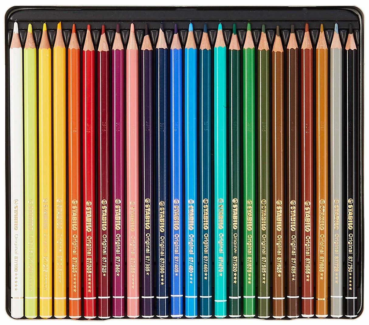 Stabilo Lápices De Colores Original Arty+ Estuche De Metal 24 Surtidos