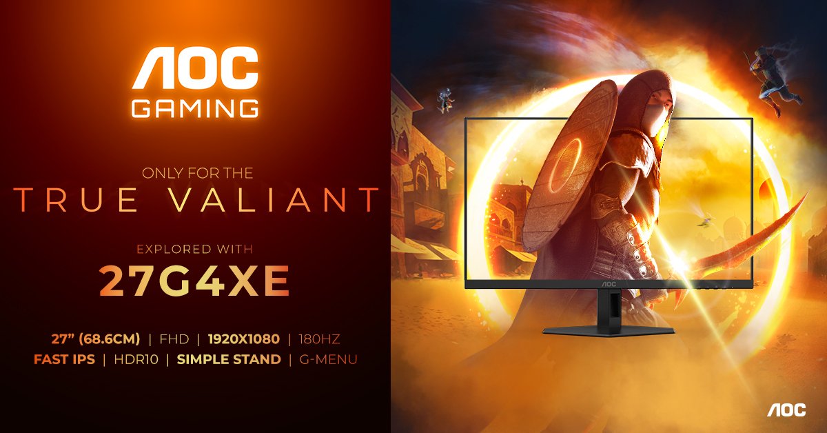 Monitor Aoc 27g4xe  (27") 1920 X 1080 Pixeles Full Hd Lcd Negro, Gris
