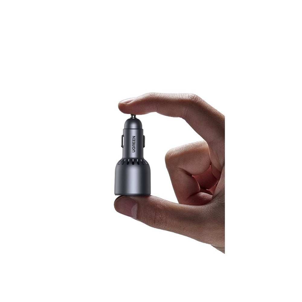 Ugreen 75w 3-Port Fast Car Charg Gray