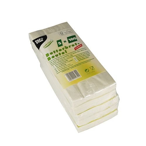 Papstar Faltenbeutel 14312 Blanco