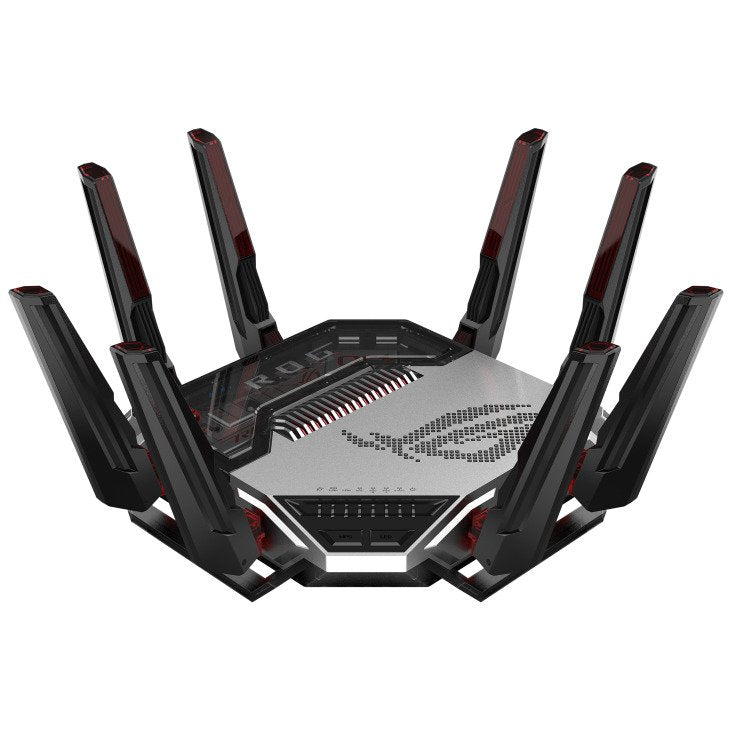 Asus Rog Rapture Gt-Bn98, Wi-Fi 8 (802.11bn), Quad-Band (2.4 Ghz / 5 Ghz-1 / 5 Ghz-2 / 6 Ghz), Ethernet/Lan, Negro, Blanco, Tabletop-Router