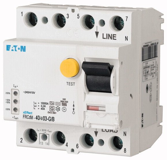 Eaton Frcdm-40 4 03-G B Digit. 167897 Allstrom Fi-Interruptor 40a 4p 300ma Tipo B