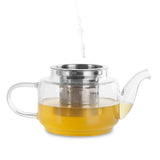 Tetera De Vidrio Orbegozo Ttc 700  Borosilicato - Resistente Al Calor - Filtro Y Tapa De Acero Inoxidable - Capacidad
