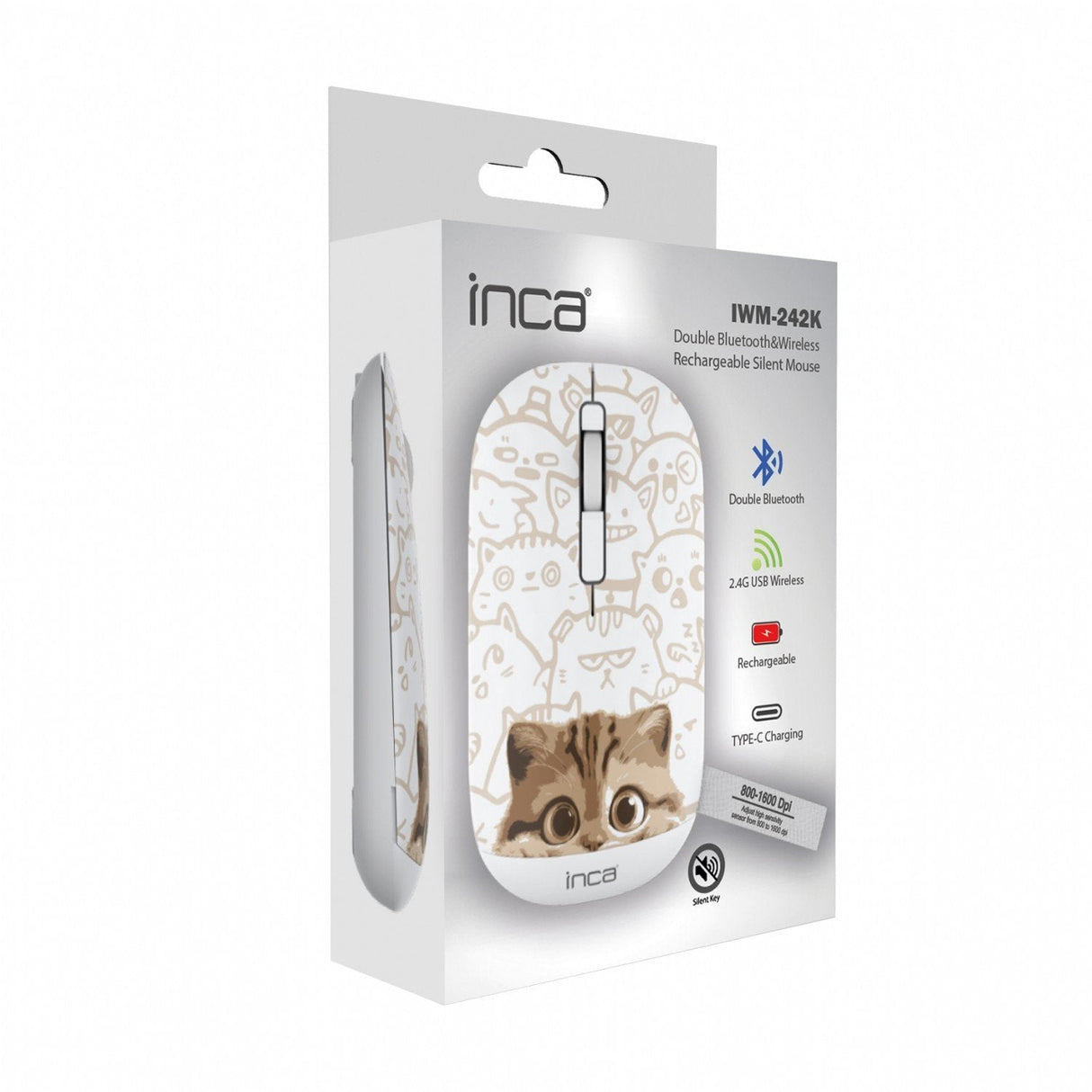 Inca Raton Iwm-242k Wireless, Katzenmotiv