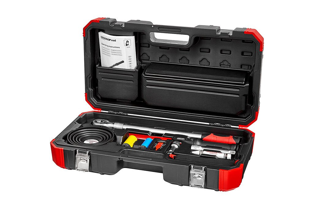 Gedore Juego De Montaje De Rueda Roja, 11 Piezas, Llave Dinamométrica R68903011