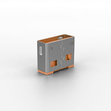 EAN 4002888404631 - Lindy 40463 bloqueador de puerto USB tipo A Naranja Acrilonitrilo butadieno estireno (ABS) 10 pieza(s) imagen 3