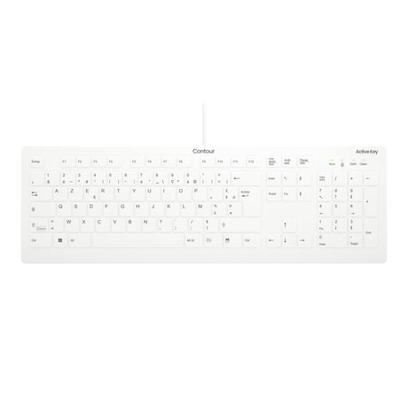 EAN 7061115223244 - Contour Design Active Key AK-C8112 teclado Médico USB AZERTY Francés Blanco imagen 1