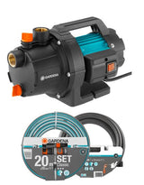 Bomba De Jardín Gardena 3000/4 Basic Set Turquesa/Negro, 600 W, Incl. Kit De Aspiración, Manguera Clásica 09011-47