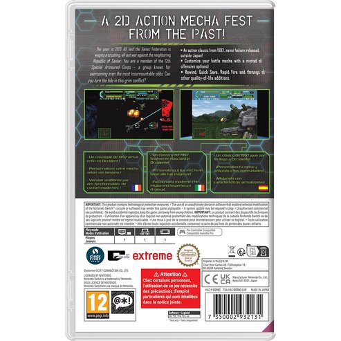 Juego Assault Suit Leynos 2 Saturm Tribute Switch