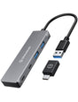 EAN 4260746550405 - GRAUGEAR G-HUB2A2C-AC hub de interfaz USB 3.2 Gen 1 (3.1 Gen 1) Type-A + Type-C 5000 Mbit/s Plata imagen 1