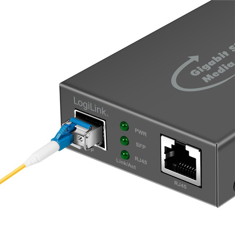 Logilink 1 Gigabit Media Converter Rj45 To Sfp
