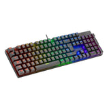 Teclado Italiano Mars Gaming Mk422 Negro Mecánico Gaming Rgb Antighosting Switch Mecánico Azul