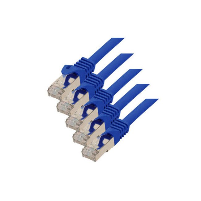 Patch Cable Tp S / Ftp Pimf Raw Cable Cat.7 (Ve5) Azul 0.5m