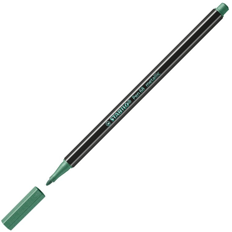 Stabilo Rotulador Pen 68 Metallic En Estuche De Metal 8 C/Surtidos Metálicos