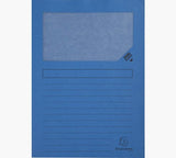 Exacompta Subcarpeta A4 Forever Con Ventana Azul Marino 120gr -100u-