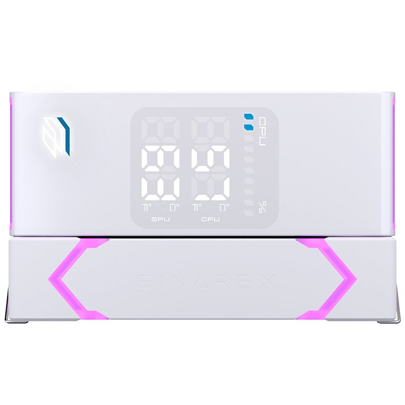 EAN 6977277369205 - Einarex EXAC-GL-100-R-W sistema de refrigeración para ordenador Procesador Refrigerador de aire 12 cm Bla imagen 11