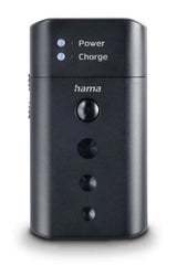 Cargador Pilas Recargables Hama Delta Travel Universal Baterias De Litio Y Nimh Usb-C Color Negro