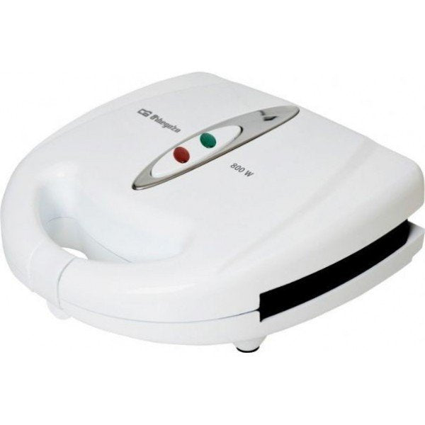 Sandwichera Orbegozo Sw 5000 Blanca 800w 2 Sandwiches Revestimiento Antiadherente
