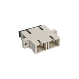 Adaptador De Fibra Óptica Inline Duplex Sc/Sc Mm Funda De Cerámica Con Brida Gris