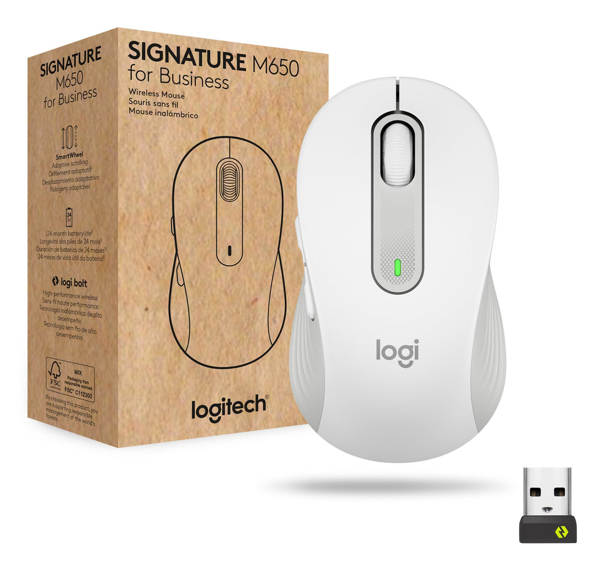 EAN 5099206097261 - Logitech Signature M650 for Business ratón Oficina mano derecha Óptico 4000 DPI imagen 7