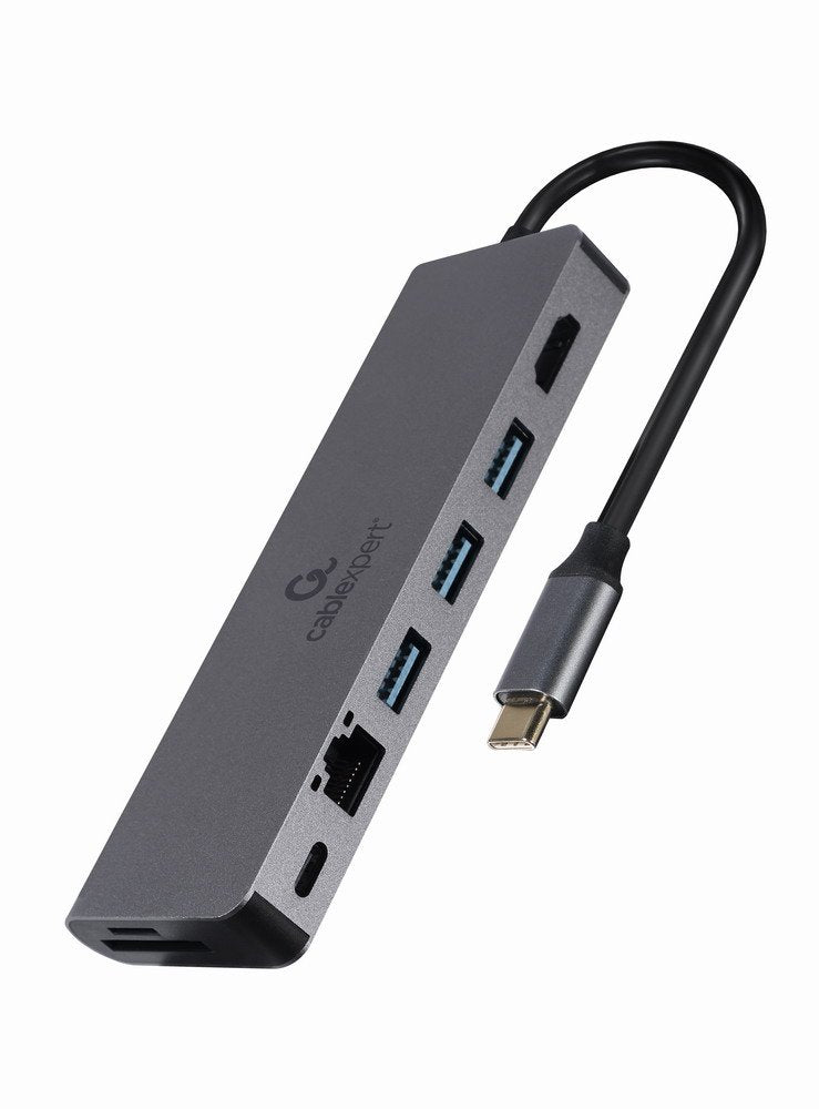 EAN 8716309127097 - Gembird A-CM-COMBO5-05 hub de interfaz USB 3.2 Gen 1 (3.1 Gen 1) Type-C 5000 Mbit/s Gris imagen 3