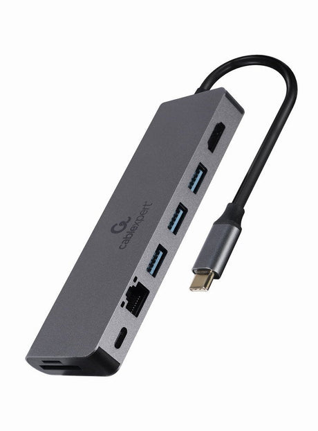 EAN 8716309127097 - Gembird A-CM-COMBO5-05 hub de interfaz USB 3.2 Gen 1 (3.1 Gen 1) Type-C 5000 Mbit/s Gris imagen 3