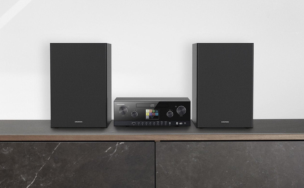 Grundig Cms 5000 Bt Microcadena De Música Para Uso Doméstico 100 W Negro, Equipo Compacto Inox/Negro, Microcadena De Música Para Uso Doméstico, Negro, Frente, 100 W, De 3 Vías, Dab+, Fm