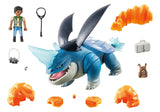 Playmobil 71082 Dragons: The Nine Realms - Plowhorn & D''Angelo, Konmruktionsspielzeug 71082