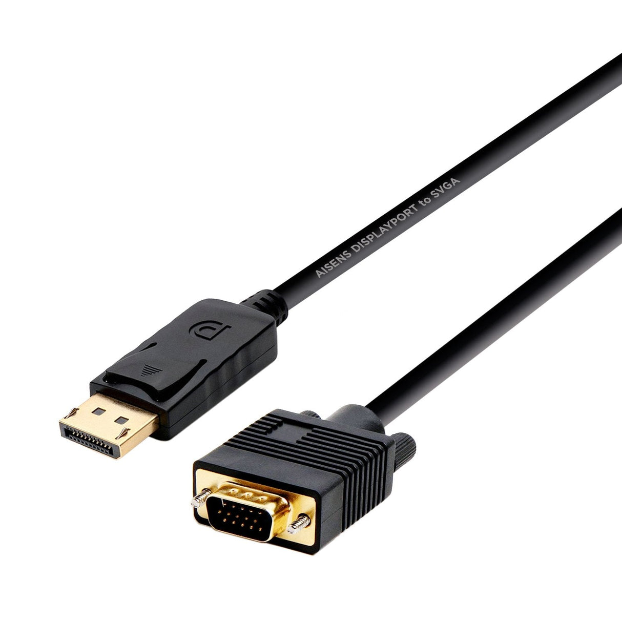EAN 8436574703726 - AISENS A125-0365 adaptador de cable de vídeo 2 m DisplayPort VGA D-SUB Negro imagen 1