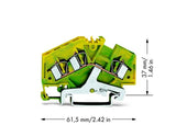 Wago 281-637 3-Leiter-Schutzleiterklemme,4 Mm