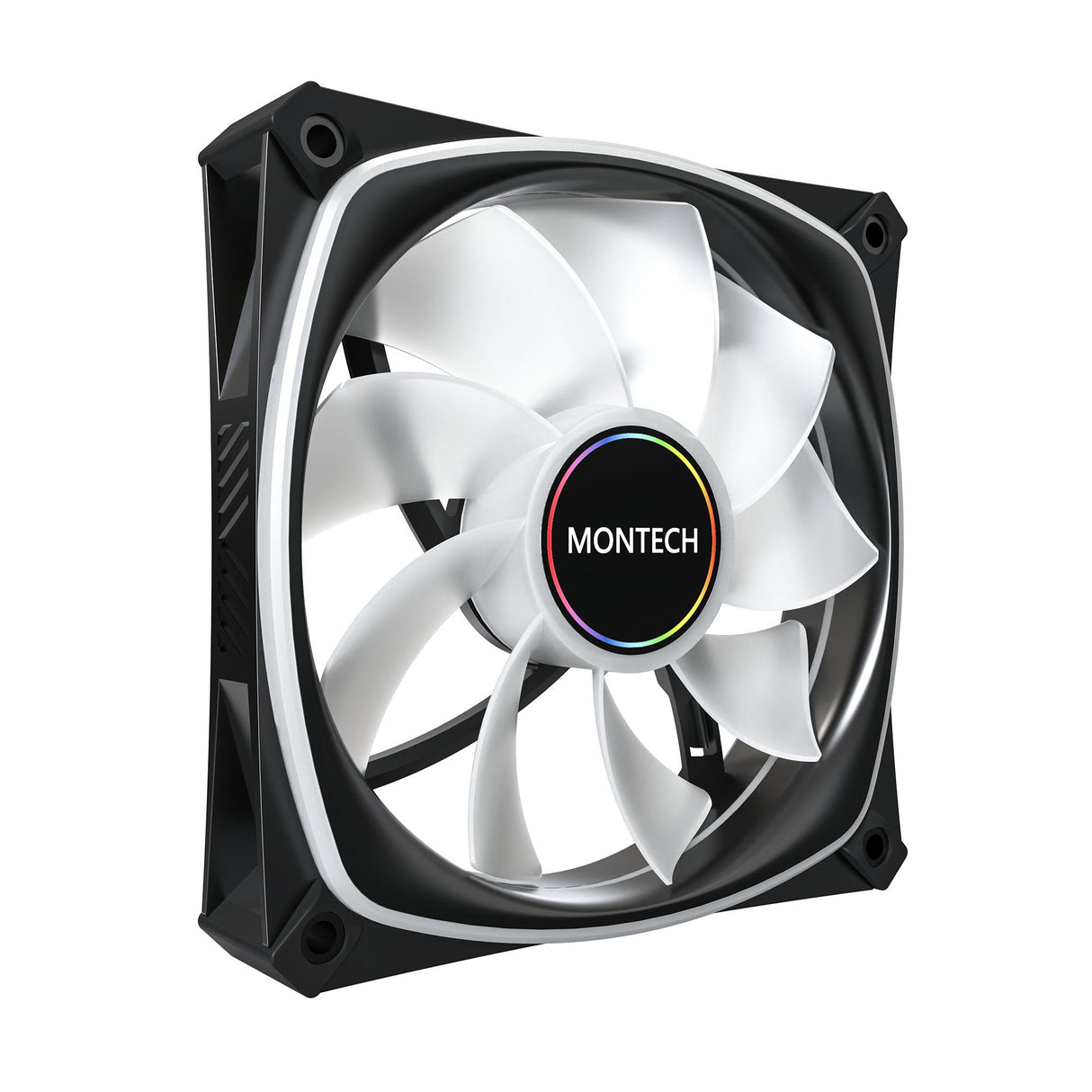 Ventilador Pc Montech Rx120 Pro 12 Cm Blanco 3 Pieza(S)