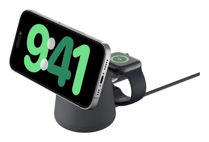Belkin Boost Charge Pro 15w Mag. Lad.Qi2 2in1 Dklgrau Wiz027vfh36