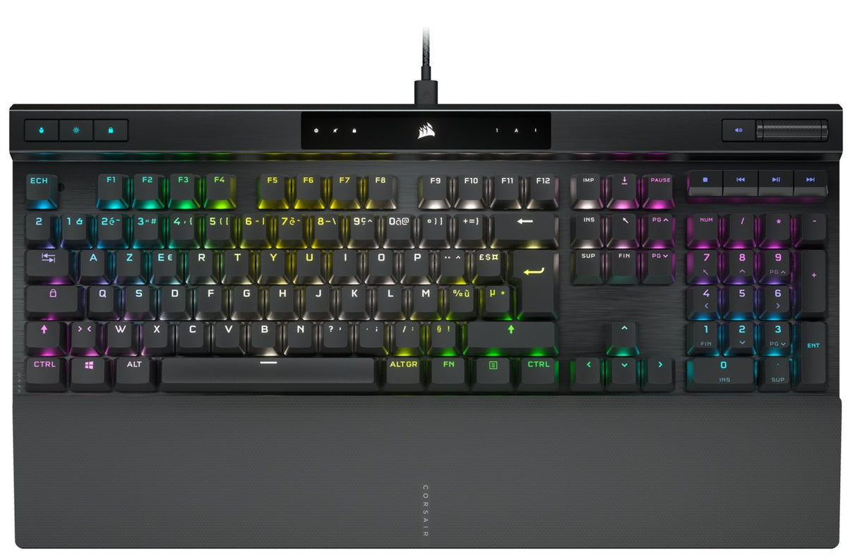 Teclado Gamer Mecánico (Cherry Corsair Opx) Corsair K70 Pro Rgb (Negro)