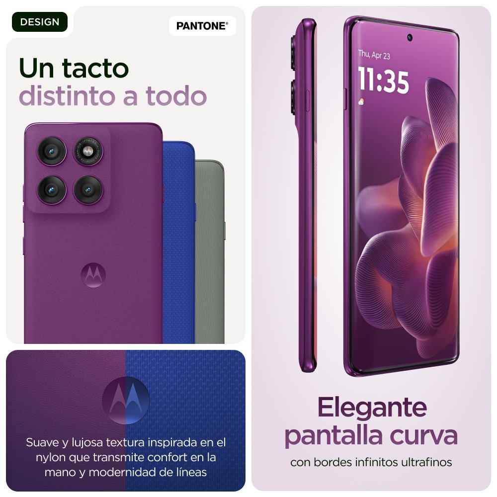 EAN 840023288883 - Motorola edge 60 pro 16,9 cm (6.67") SIM doble Android 15 5G USB Tipo C 12 GB 512 GB 6000 mAh Púrpura imagen 16
