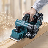 Cepillo Inalámbrico Makita Kp001gz, 40 Voltios  Azul/Negro, Sin Batería Ni Cargador