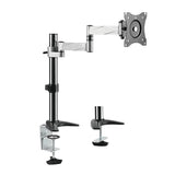 Logilink Bp0076 Soporte De Mesa Para Pantalla Plana 68,6 Cm (27") Abrazadera/Atornillado Negro, Acero Inoxidable