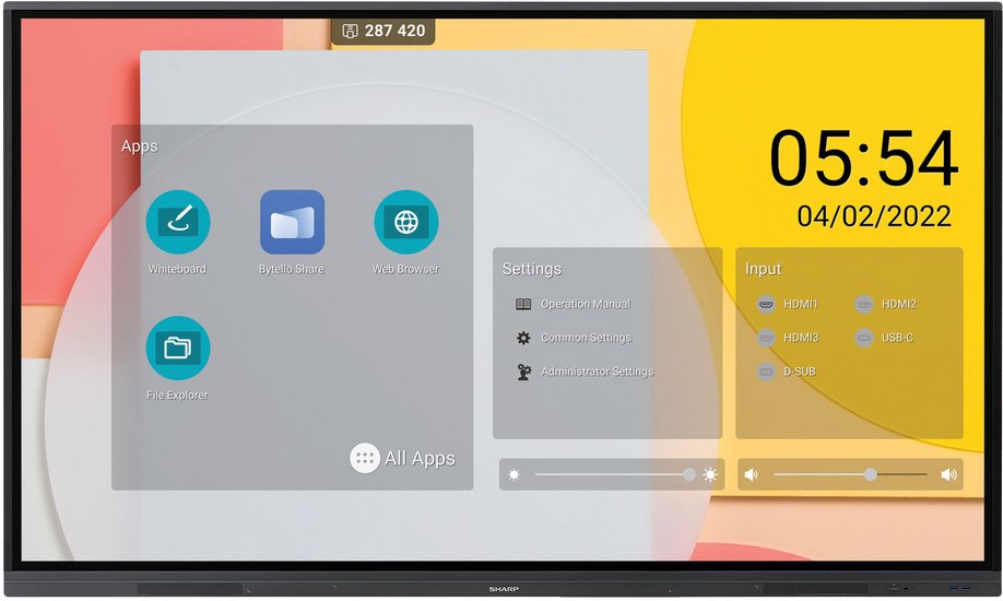 Sharp Pn-L652b 165,1 Cm (65") 3840 X 2160 Pixeles Lcd Negro