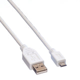 Cable Value 11998751 Usb 0,15 M Usb 2.0 Usb A Micro-Usb B Blanco