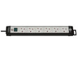 EAN 4007123627301 - Brennenstuhl 1951563100 base múltiple 3 m 6 salidas AC Interior Negro, Gris imagen 1
