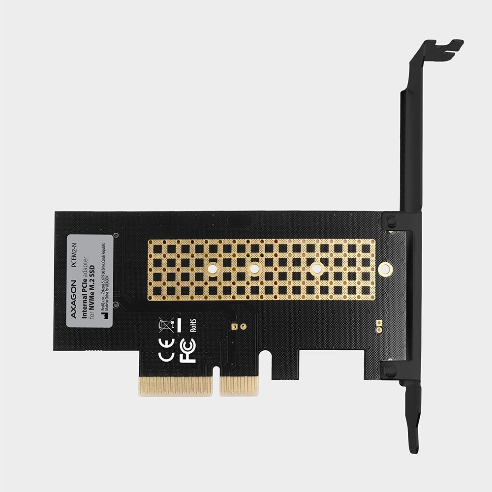 Axagon Pcem2-N Tarjeta Pcie X4, 1 Ranura M.2 Nvme M-Key, Sp Y Lp