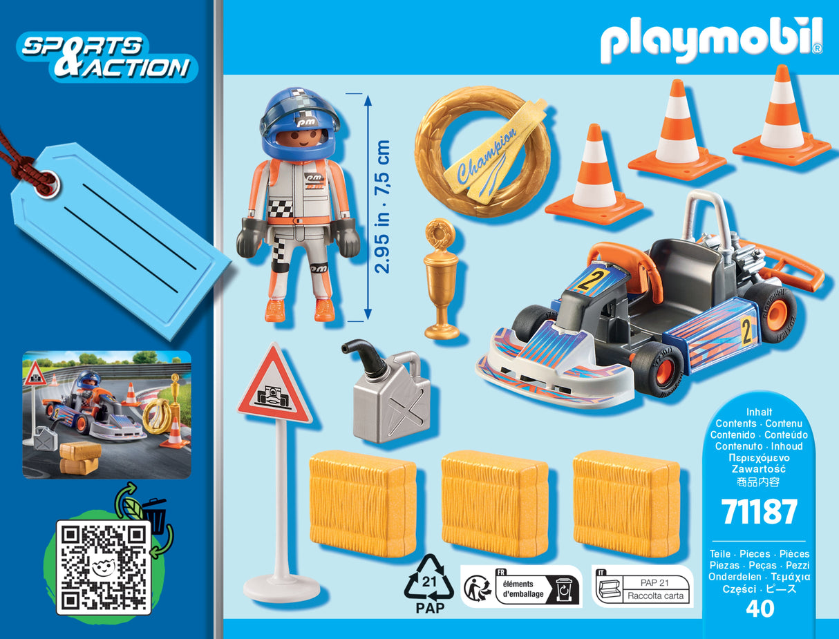 Playmobil 71187 Sports & Action Kart De Carreras