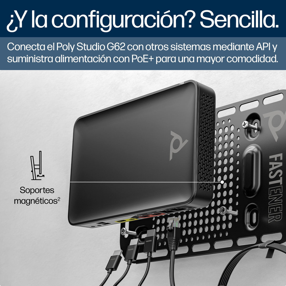 EAN 0198122558865 - HP Poly Studio G62 Video Conferencing System With Mounting Plate Kit sistema de video conferencia 10 pers imagen 4