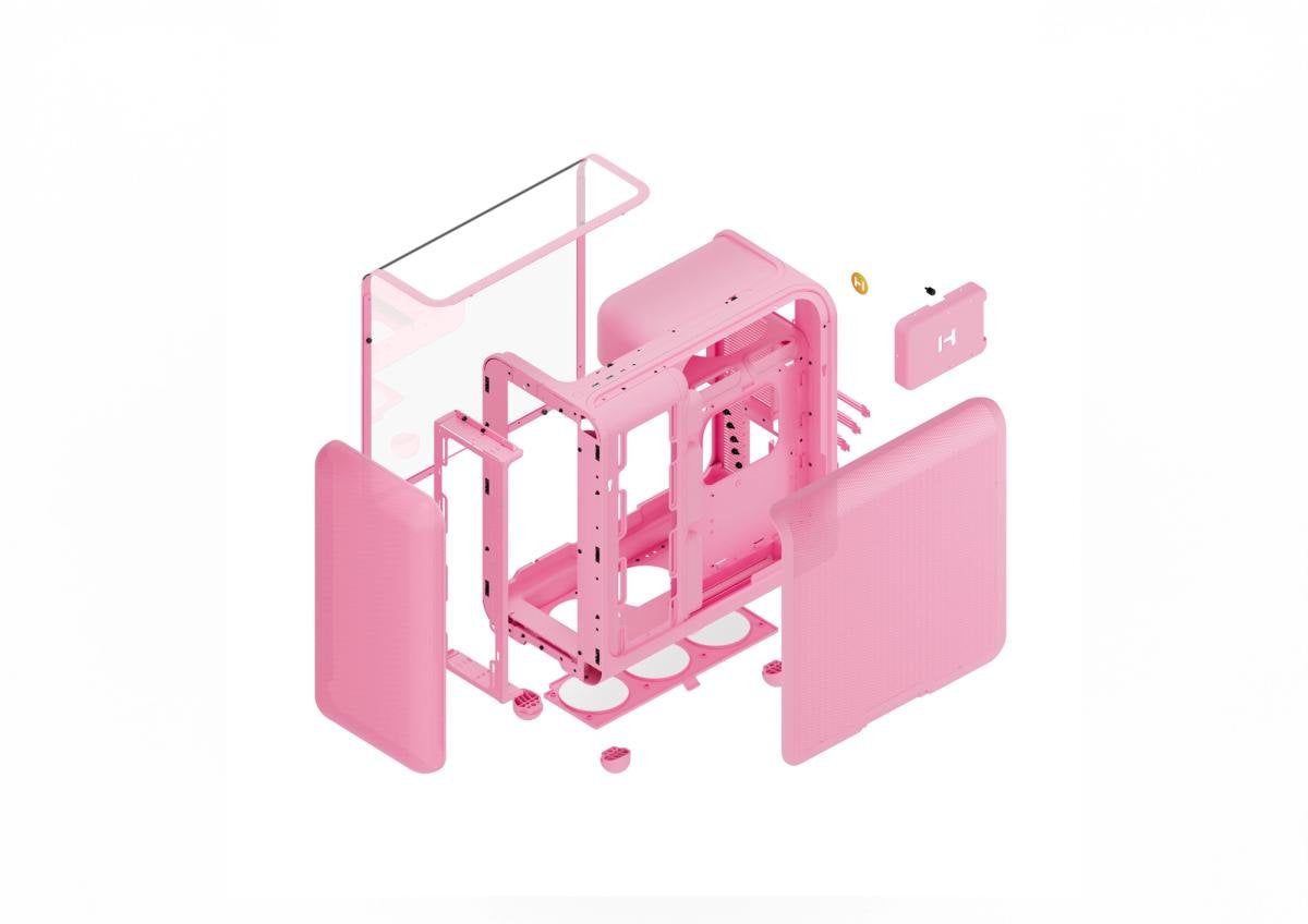 Hyte Cs-Hyte-X50g-Sm, Cajas De Torre Rosa Claro