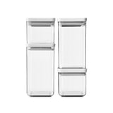 Bote Cuadrado 4x1 Brabantia Tasty+ Gris Claro