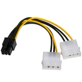 Akyga Adaptador 2x Molex / Pci-Express 6pin 15cm Ak-Ca-13
