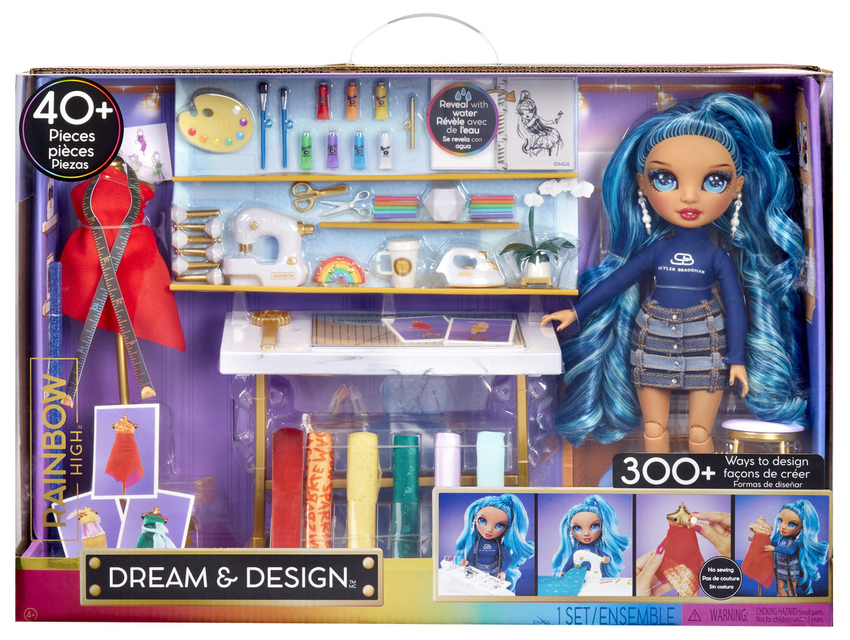Muñeca Skyler Sueña Y Diseña Rainbow High 25cm